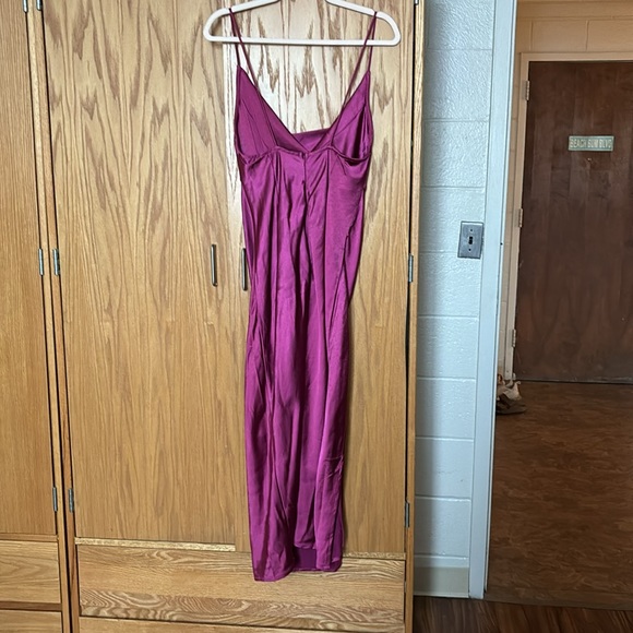 Princess Polly Walk The Line Maxi Dress in Magenta - Picture 4 of 5